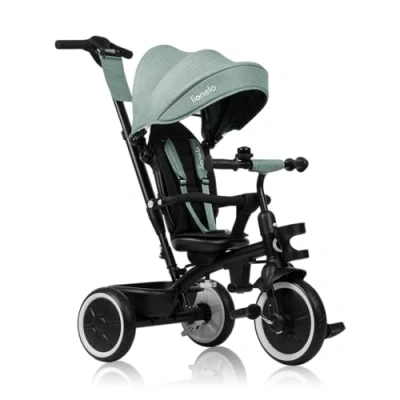 Image of LIONELO Berry 2in1 Kids Tricycle Stroller for toddlers 1 5 Years Up to 25kg Parent steering control Swivel seat Three wheeler Bike Harness Canopy Basket Cup Holder Robust frame Durable wheels
