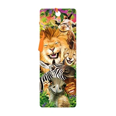 Image of 3D LiveLife Bookmark Safari Smiles from Deluxebase. A with lenticular Artwork Licensed Renowned Artist Michael Searle