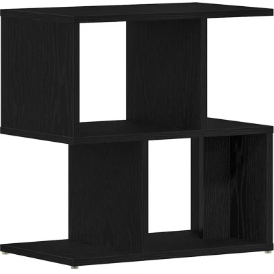 Image of vidaXL Bedside Cabinet Black Oak 50x30x51,5 cm Engineered Wood