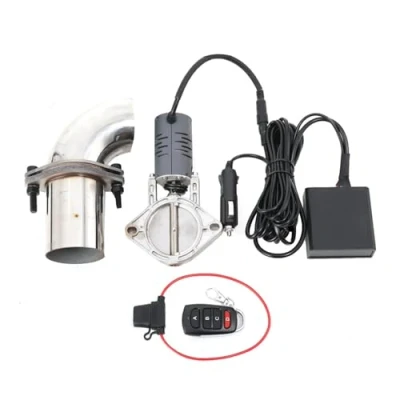 Image of NICCOO Universal Electric Exhaust Valve 2.5 inch Adjustable Cutout Muffler Stainless Steel Downpipe System with Remote Control