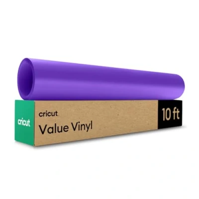 Image of Cricut Value Vinyl Matte, Purple 12 in x 10 ft (1)