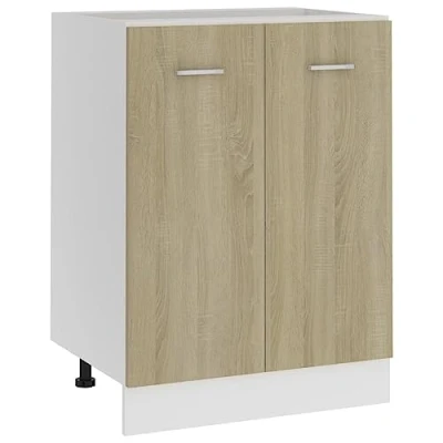 Image of vidaXL Bottom Cabinet Furniture Dining Room Equipment Storage Side Cupboard Buffet Organiser Stand Sideboard Sonoma Oak Chipboard