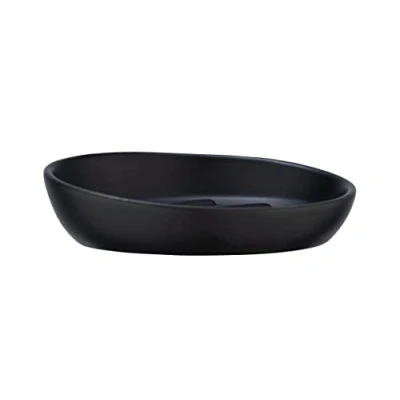Image of Wenko Soap Dish, Ceramic, Black, 11, 5 x 3 cm