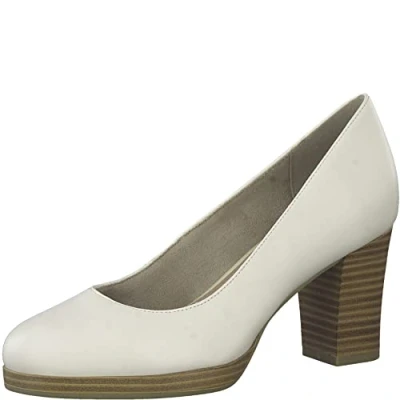 Image of Jana Women&#039;s 8 22471 20 411 Pump, Ivory, 6 UK