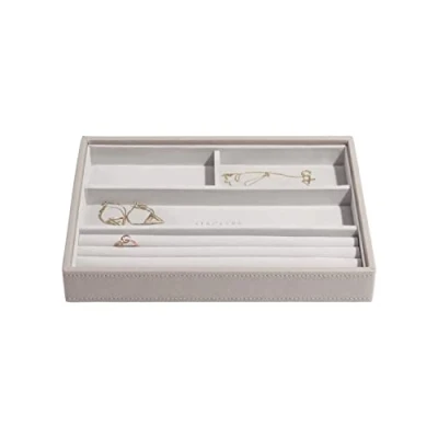 Image of Stackers Taupe Classic Medium Jewellery Box Ring/Bracelets Layer