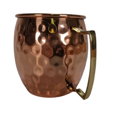 Image of Terrapin Trading 100% Pure Copper Ayurvedic Water Beer Beaker Tankard Cup Mug Yoga Bar Cocktail