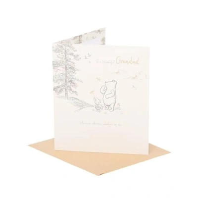 Image of UK Greetings Disney Winnie The Pooh Father&#039;s Day Card for Grandad Lovely Design