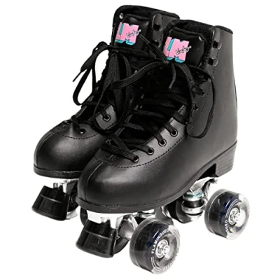 Image of Flamingueo Roller Skates 4 Wheel Boots, Quad Skates, ABEC 7 Bearings, Adult 82A, Women, Size 39EU