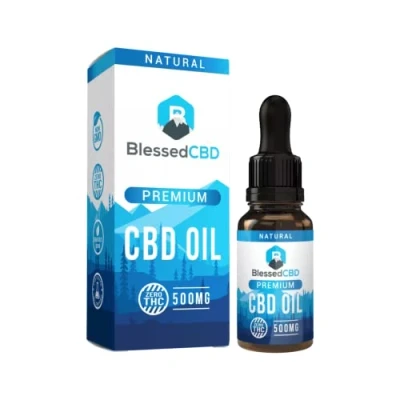 Image of Blessed CBD: 500mg CBD Oil Drops 100% Natural High Potency Award Winning 10ml