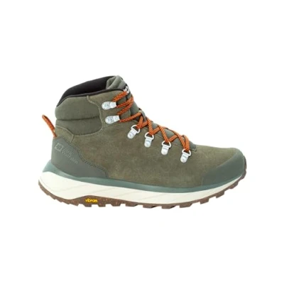 Image of Jack Wolfskin Men&#039;s TERRAVENTURE Urban MID M Sneaker, Khaki/Orange, 9 UK