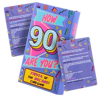 Image of Boxer Gifts Better In My Day 90&#039;s Trivia Cards Game Fun Nineties Decade Themed Quiz Great Gift For Friends