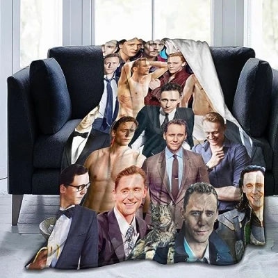 Image of Ldsgdfst Blanket Tom Hiddleston Soft and Comfortable Wool Fleece Throw Blankets for Sofa Office car Camping Yoga Travel Home Decoration Cozy Plush Beach Gift 50&quot;x40&quot;