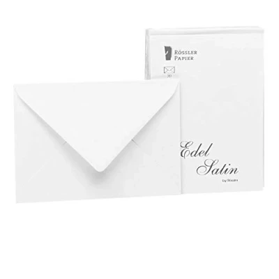 Image of Rössler 2031838001 C6 Smooth Lined Envelope White