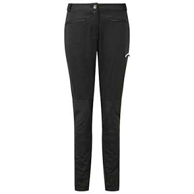 Image of Dare 2b Appended II Softshell Trousers Elasticated Waistband with Detachable Gaiters Women Black