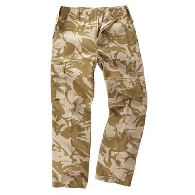 Image of 6 Pocket Camouflage Combat Cargo Trousers British Desert (30)
