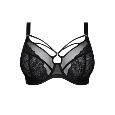 Image of Elomi Womens Brianna Plunge Bra Black material_polyamide Size 44E