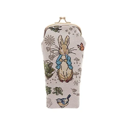 Image of Signare Tapestry Glasses Case for Women Eyeglass with Beatrix Potter Peter Rabbit Design (Peter Standing, GPCH BP PETER)