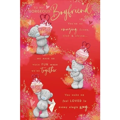 Image of Me To You Bear Gorgeous Boyfriend Verse Valentine&#039;s Day Card