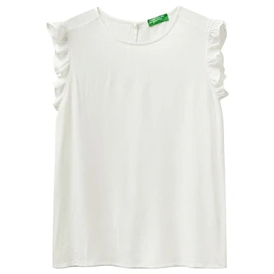 Image of United Colors of Benetton Women&#039;s Top 5m8fdq04h Undershirt, Cream 0z3, L