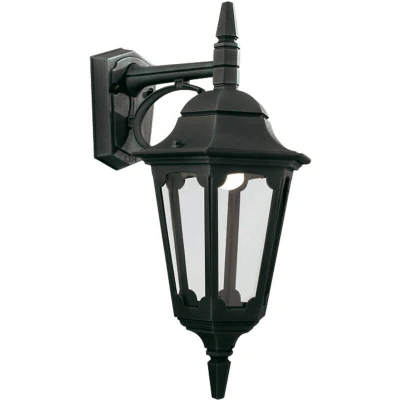 Image of Parish 1 Light Outdoor Wall Lantern Black IP44, E27