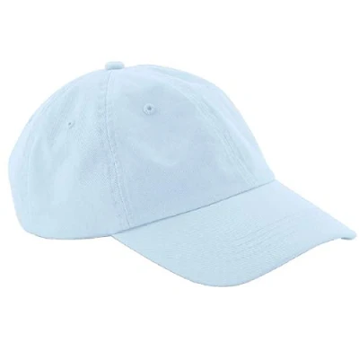 Image of Beechfield B653 Low Profile 6 Panel Dad Cap Pastel Blue