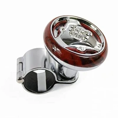 Image of GOZAR Universal Car Truck Steering Wheel Aid Knob Spinner Ball Lorry Handle Assister Plating
