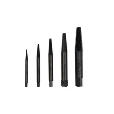 Image of GEDORE Screw Extractor Set, Chrome Vanadium Steel, 54 HRC, in Clear Plastic Box, 5 Pieces, M3 M18