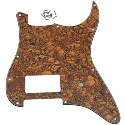 Image of Dopro 11 Hole ST Strat One Humbucker Guitar Pickguard Scratch Plate for FD Delonge Tiger Stripe