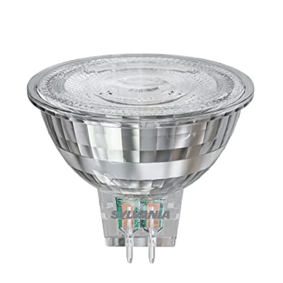 Image of Sylvania LED Bulb, GU5.3 Base, 380 lumens, Daylight (6500 Kelvin), 4.3 watt Power, 15000 Hours Service Life, 50 mm Diameter, 55 Length, Clear Reflector Pack of 1