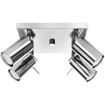 Image of Ring Spotlight Clusters Flush Light Chrome GU10
