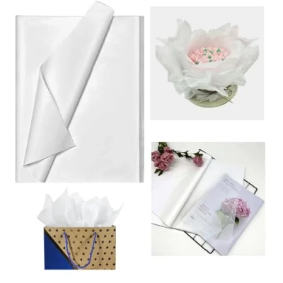 Image of 480 Sheets of Acid Free Tissue Paper White MG 18gsm Wrapping Decorative Sketch and Cutting for Art Craft Packing 500mm x 750mm