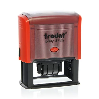 Image of Trodat Printy Dater 4726 Personalised Custom Office and Business Stamp 3+3 Lines of Text