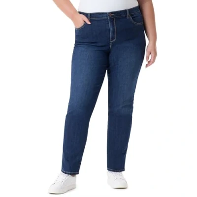 Image of Gloria Vanderbilt Women&#039;s Amanda Classic High Rise Tapered Jean Petite, Madison, 10 Short
