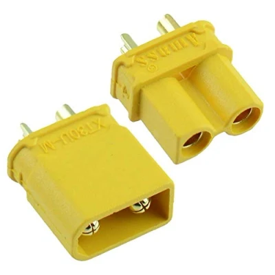 Image of Pair Male + Female XT30U Gold Plated Connector 15A Amass RC Quadcopter Lipo Battery