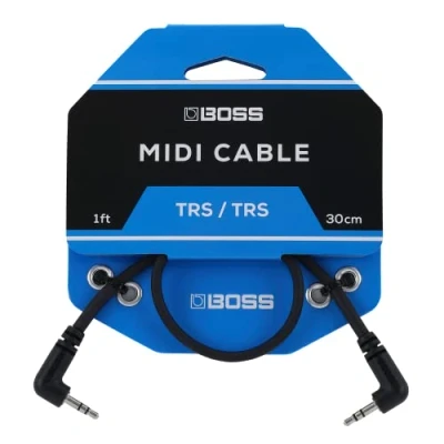 Image of BOSS BCC 1 3535 1ft / 30cm Space saving 3.5mm TRS MIDI Cable provides premium connectivity pedals