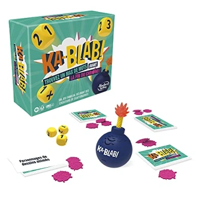 Image of Hasbro Gaming F2562101 Ka Blab Families, Teenagers and Children, from 10 Years, Group Game for 2 to 6 Players Scattergories, Multicoloured French Language