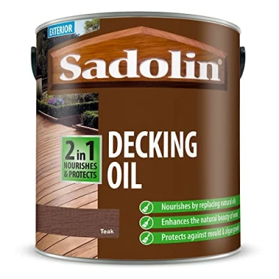 Image of Sadolin Decking Oil (2 in 1) New 2.5 litre Colour Teak