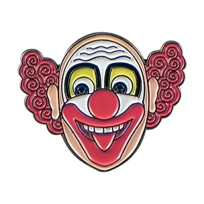 Image of Circus Clown Head Metal Enamelled Pin Badge Lapel XJKB10 62