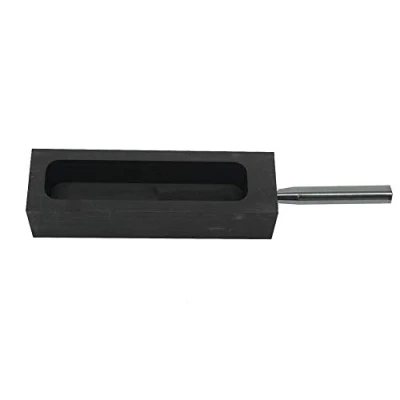 Image of LLF Gold Silver Graphite Ingot Mold Mould Crucible for Melting Casting Refining with Metal Bar (3kg)