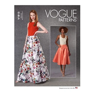 Image of Vogue Patterns V1813B5 Misses Skirt/Pants B5 (8 10 12 14 16), Paper