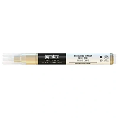 Image of Liquitex 2 4 mm Fine Nib Paint Marker Unbleached Titanium