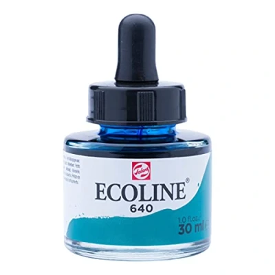 Image of Ecoline Liquid Watercolour Bottle 30 ml Bluish green 640 (11256401)