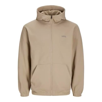 Image of JACK&amp;JONES JCOBASIC ZIP Hooded Sweat Men&#039;s Jacket, Crockery, XL