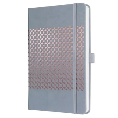 Image of SIGEL J5209 Jolie Weekly Planner 2025, hardcover, 13,5 x 20,3 cm, 174 Pages, Light Grey