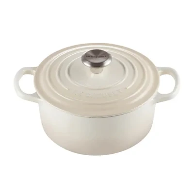 Image of Le Creuset Round Casserole 28cm Meringue