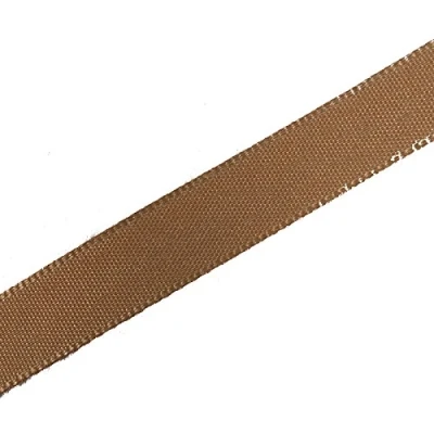 Image of Berisfords Seam Binding Polyester Ribbon Tape 25mm Wide (Dark Beige, 3 M)