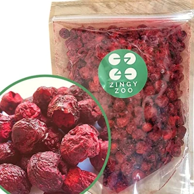 Image of Dried Cherries XL 300g Pure Freeze Fruit No Added Sugar Sour Fresh Dehdrated Frozen to Snack Also for Baking or Smoothie Healthy Snacks