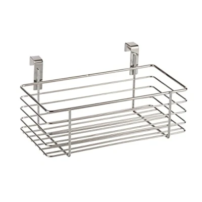 Image of WENKO 2345100 Clipon basket Small, Metal Chrome plated, 24 x 11.5 15 cm,