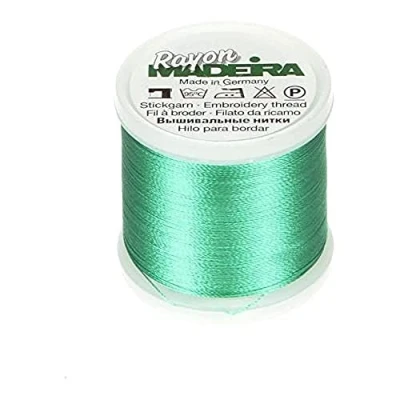 Image of Madeira Willow Green Rayon Thread, Acrylic, Multicolour, 2.79x2.79x3.3 cm