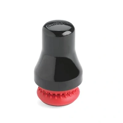 Image of Cuisipro Magnetic Spot Scrubber, Soft Silicone, Black and Red, Glass Cleaning Brush, Non Scratch